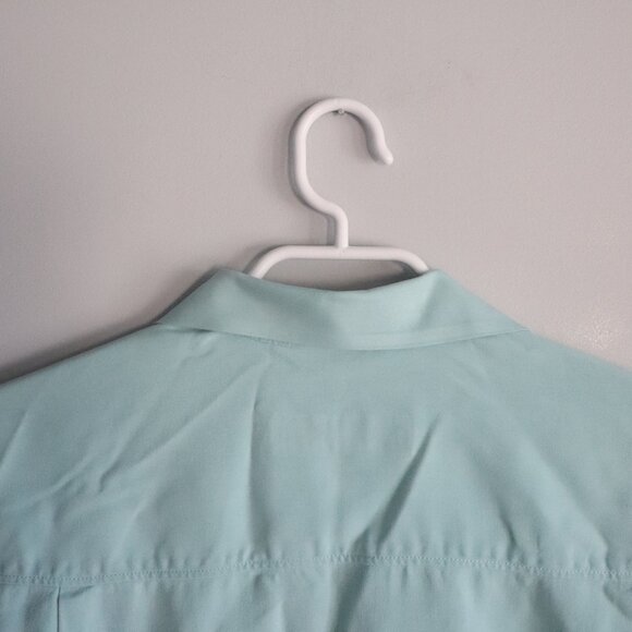 Tommy Bahama Mens Blue Sz S 100% Silk Buttoned Camp Short Sleeve Collared Top - Picture 6 of 14